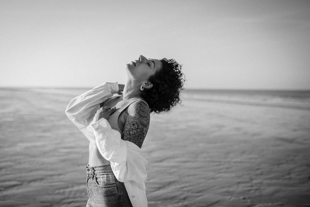 portrait femme plage vendée